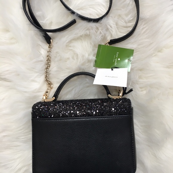kate spade Bags Kate Spade Black Glitter Crossbody Bag Poshmark